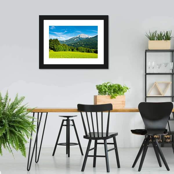 Landscape In Bavarian Alps Canvas Wall Art-3 Horizontal-Gallery Wrap-25" x 16"-Tiaracle