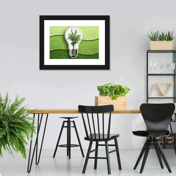 Landscape In Light Bulb Canvas Wall Art-3 Horizontal-Gallery Wrap-25" x 16"-Tiaracle