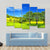 Landscape In Summer Canvas Wall Art-5 Pop-Gallery Wrap-47" x 32"-Tiaracle