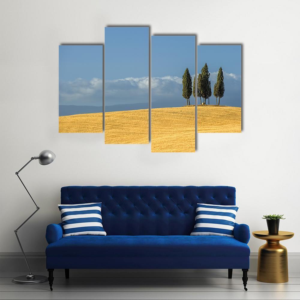 Tuscany Landscape Italy Canvas Wall Art-4 Pop-Gallery Wrap-50" x 32"-Tiaracle