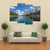 Fedaia Lake Italy Canvas Wall Art-4 Pop-Gallery Wrap-50" x 32"-Tiaracle