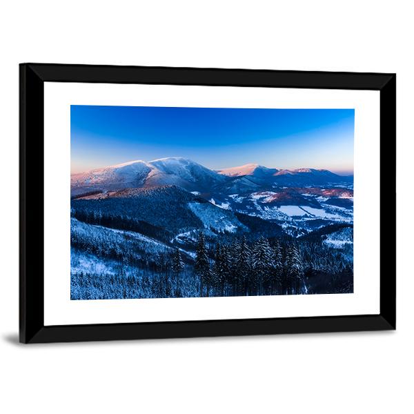 Landscape Of Beskydy Mountains Canvas Wall Art-3 Horizontal-Gallery Wrap-25" x 16"-Tiaracle