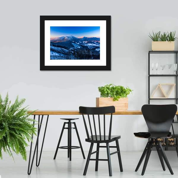 Landscape Of Beskydy Mountains Canvas Wall Art-3 Horizontal-Gallery Wrap-25" x 16"-Tiaracle