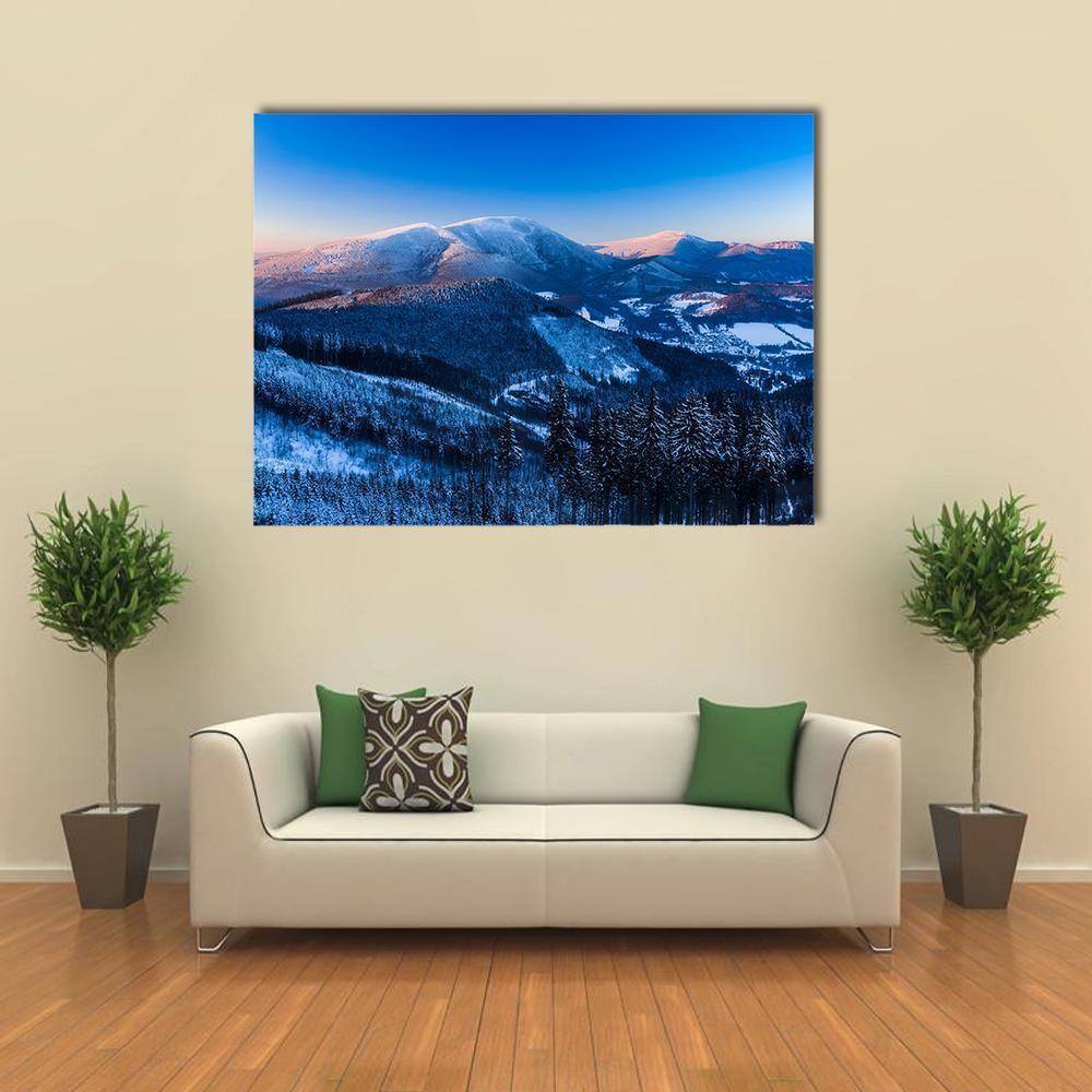 Landscape Of Beskydy Mountains Canvas Wall Art-1 Piece-Gallery Wrap-48" x 32"-Tiaracle
