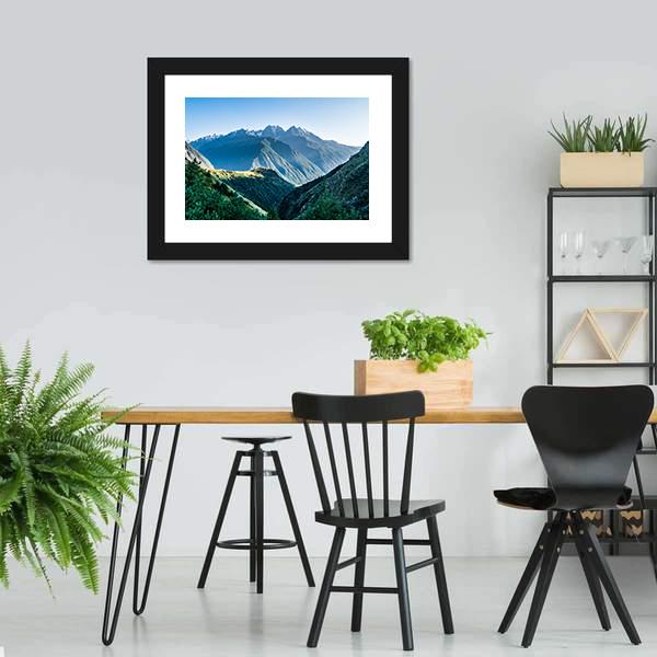 Landscape Of Caucasus Mountain Canvas Wall Art-3 Horizontal-Gallery Wrap-25" x 16"-Tiaracle