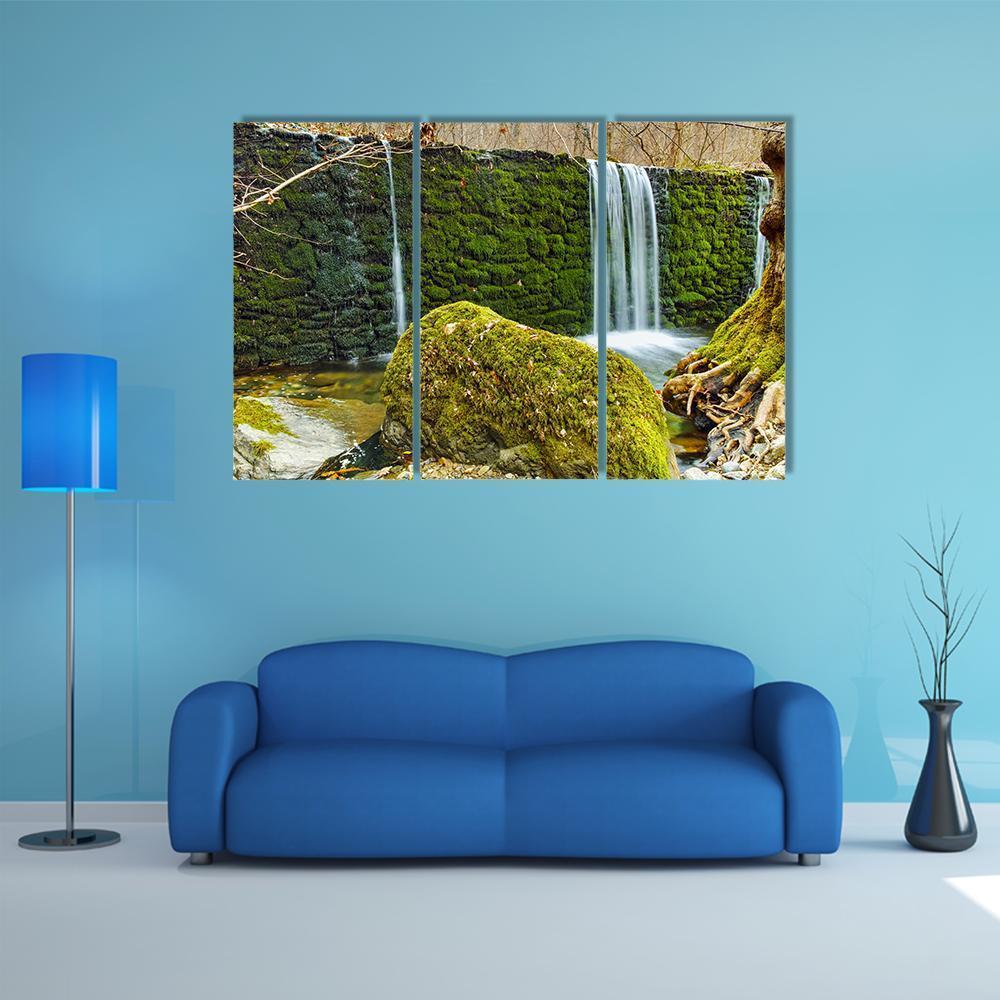 Crazy Mary River's Waterfall Canvas Wall Art-1 Piece-Gallery Wrap-48" x 32"-Tiaracle