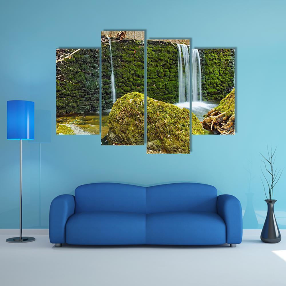 Crazy Mary River's Waterfall Canvas Wall Art-4 Pop-Gallery Wrap-50" x 32"-Tiaracle