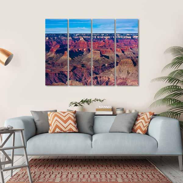 Famous Grand Canyon Canvas Wall Art-4 Horizontal-Gallery Wrap-34" x 24"-Tiaracle