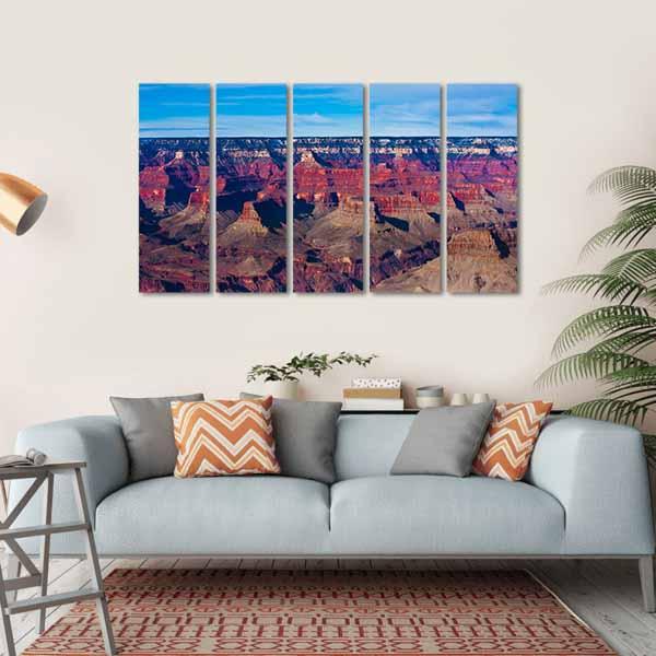 Famous Grand Canyon Canvas Wall Art-5 Horizontal-Gallery Wrap-22" x 12"-Tiaracle