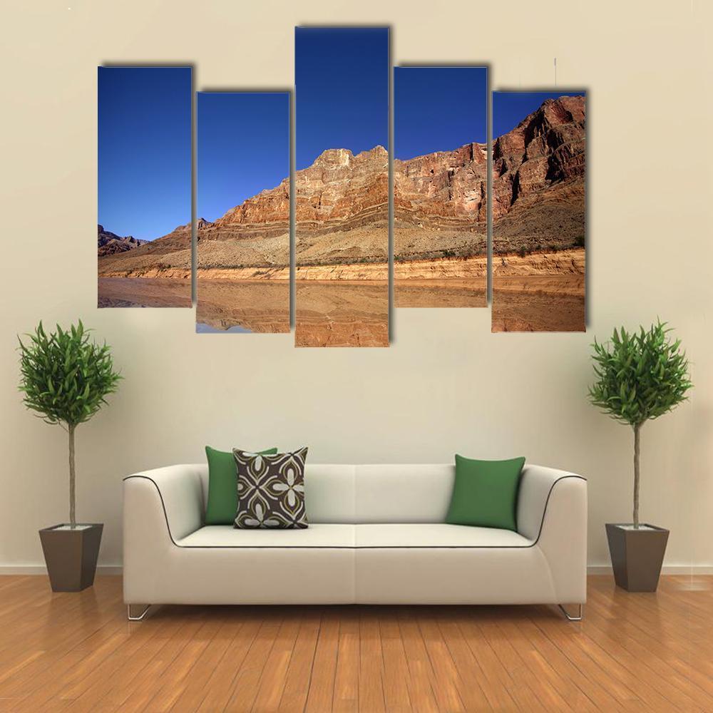 Landscape Of Grand Canyon Canvas Wall Art-5 Pop-Gallery Wrap-47" x 32"-Tiaracle