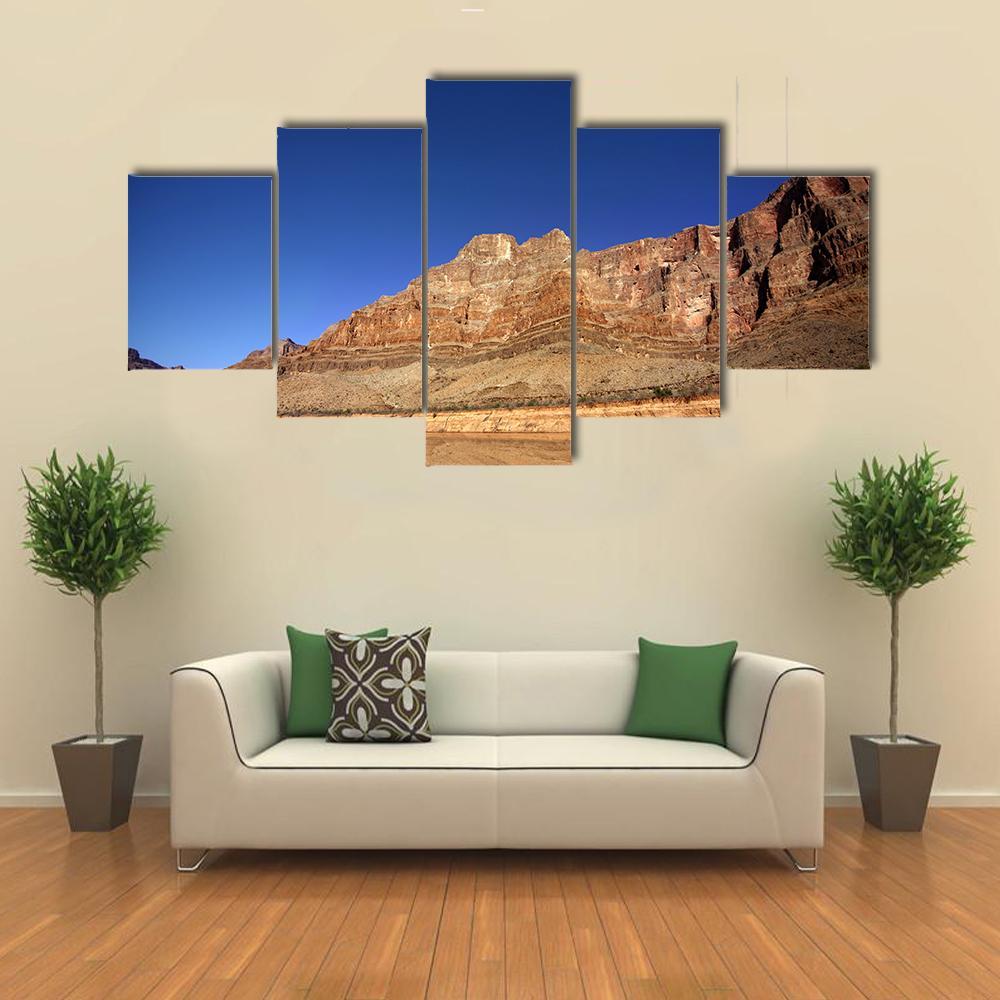 Landscape Of Grand Canyon Canvas Wall Art-5 Star-Gallery Wrap-62" x 32"-Tiaracle