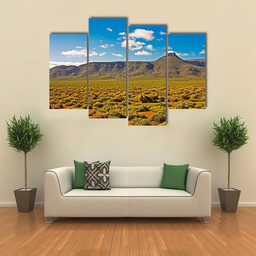 Landscape Of Tankwa Karoo Canvas Wall Art-4 Pop-Gallery Wrap-50" x 32"-Tiaracle