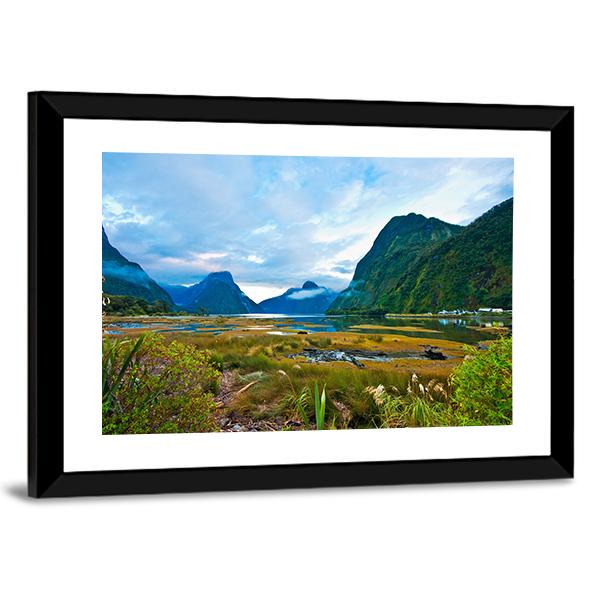Landscape Of High Mountain Canvas Wall Art-3 Horizontal-Gallery Wrap-25" x 16"-Tiaracle