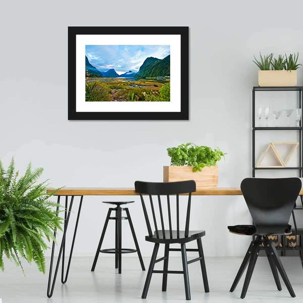 Landscape Of High Mountain Canvas Wall Art-3 Horizontal-Gallery Wrap-25" x 16"-Tiaracle