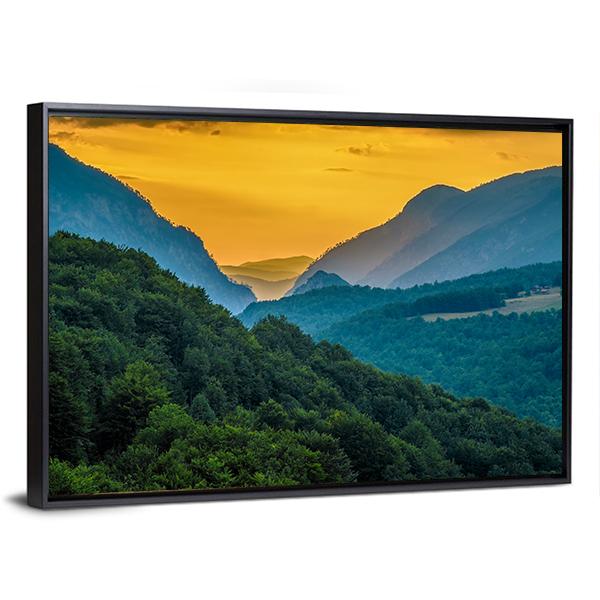 Montenegro Mountains Canvas Wall Art-3 Horizontal-Gallery Wrap-25" x 16"-Tiaracle