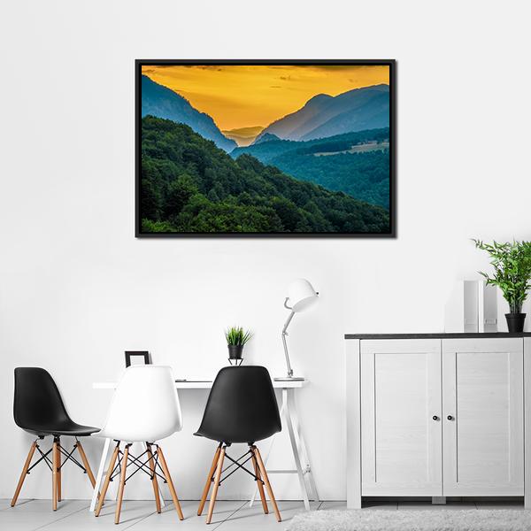 Montenegro Mountains Canvas Wall Art-3 Horizontal-Gallery Wrap-25" x 16"-Tiaracle