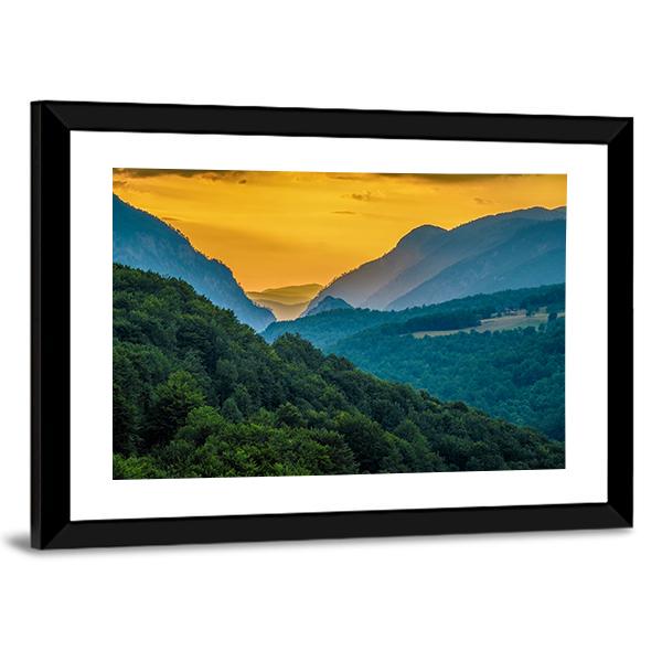Montenegro Mountains Canvas Wall Art-3 Horizontal-Gallery Wrap-25" x 16"-Tiaracle