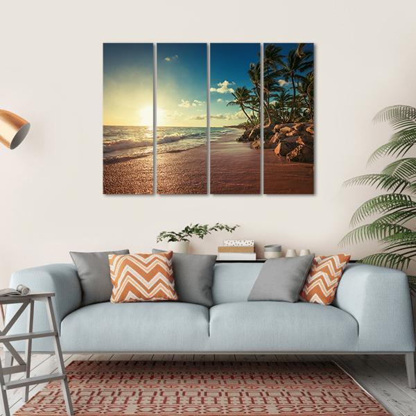 Landscape Of Paradise Canvas Wall Art-4 Horizontal-Gallery Wrap-34" x 24"-Tiaracle