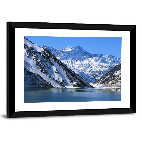 Landscape Of Snow Mountain Canvas Wall Art-5 Horizontal-Gallery Wrap-22" x 12"-Tiaracle