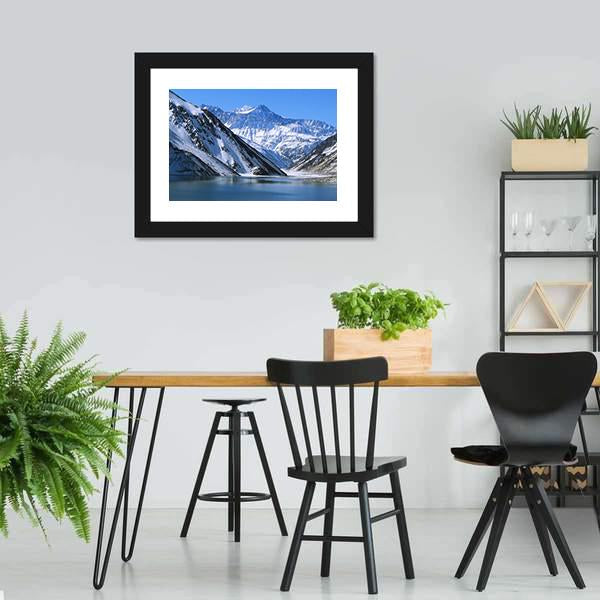 Landscape Of Snow Mountain Canvas Wall Art-5 Horizontal-Gallery Wrap-22" x 12"-Tiaracle