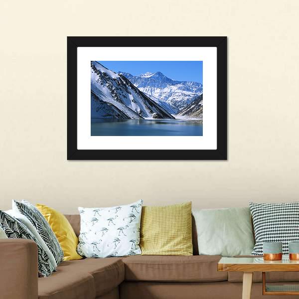 Landscape Of Snow Mountain Canvas Wall Art-5 Horizontal-Gallery Wrap-22" x 12"-Tiaracle