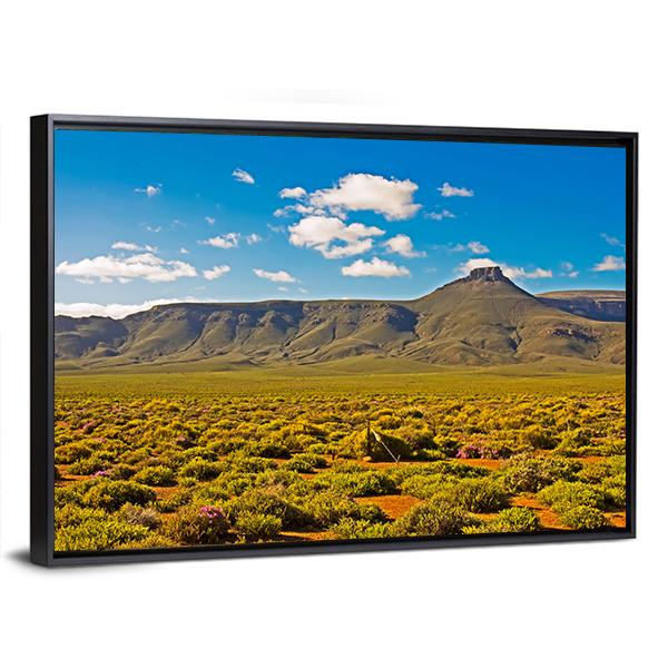 Landscape Of Tankwa Karoo Canvas Wall Art-3 Horizontal-Gallery Wrap-25" x 16"-Tiaracle