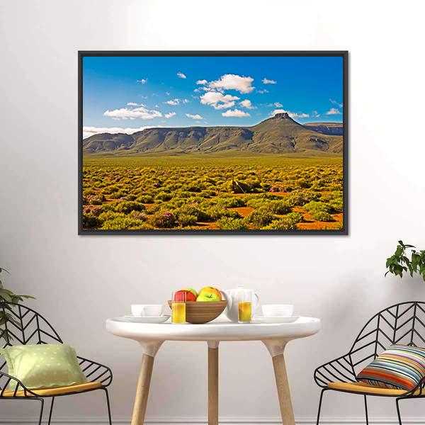 Landscape Of Tankwa Karoo Canvas Wall Art-3 Horizontal-Gallery Wrap-25" x 16"-Tiaracle