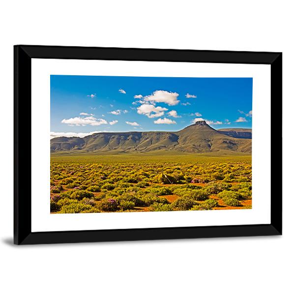 Landscape Of Tankwa Karoo Canvas Wall Art-3 Horizontal-Gallery Wrap-25" x 16"-Tiaracle