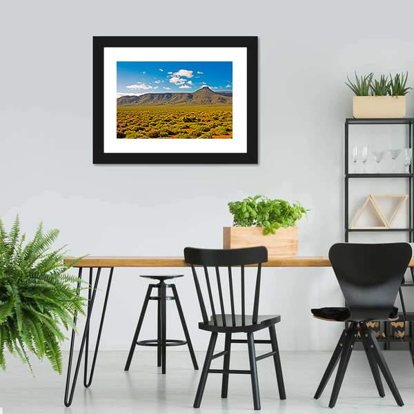 Landscape Of Tankwa Karoo Canvas Wall Art-3 Horizontal-Gallery Wrap-25" x 16"-Tiaracle