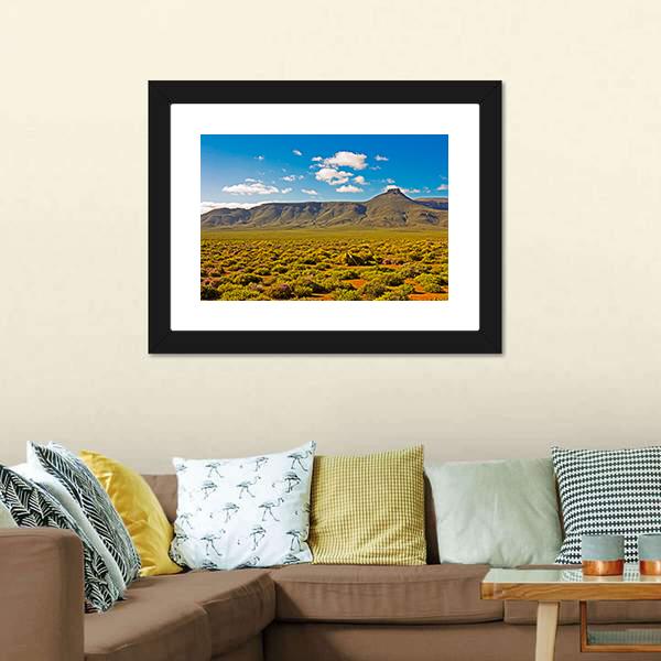 Landscape Of Tankwa Karoo Canvas Wall Art-3 Horizontal-Gallery Wrap-25" x 16"-Tiaracle