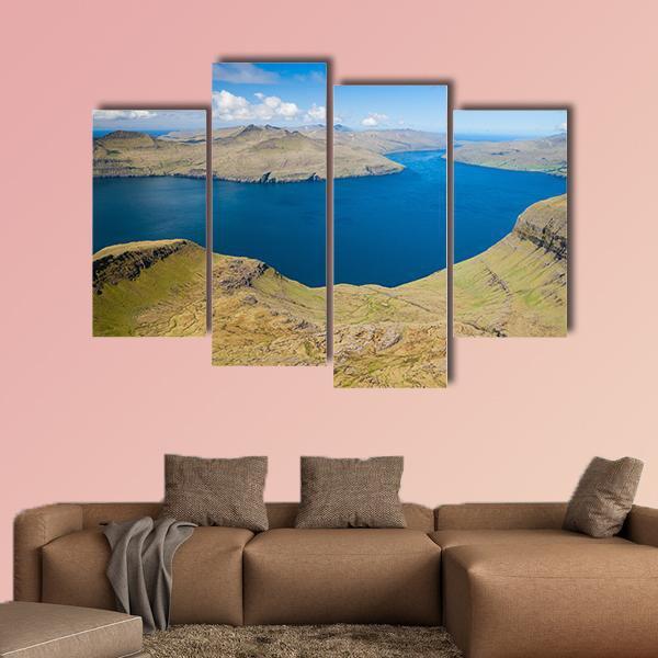 The Faroe Islands Canvas Wall Art-4 Pop-Gallery Wrap-50&quot; x 32&quot;-Tiaracle