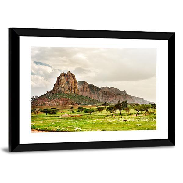 Landscape Of Tigray Canvas Wall Art-3 Horizontal-Gallery Wrap-25" x 16"-Tiaracle