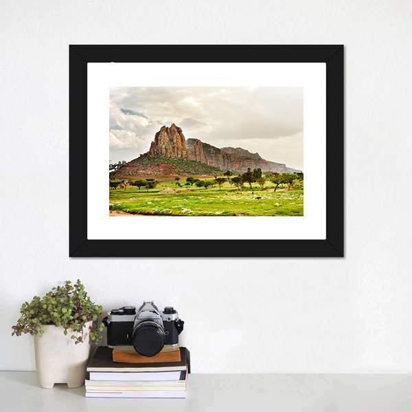 Landscape Of Tigray Canvas Wall Art-1 Piece-Framed Print-20" x 16"-Tiaracle