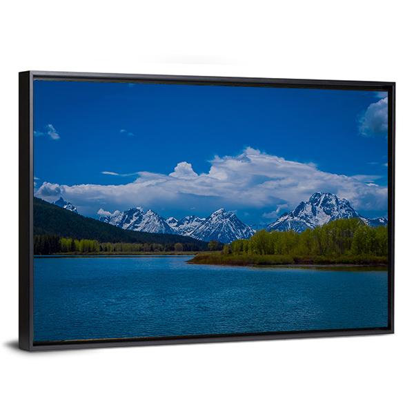 Yellowstone River Wyoming Canvas Wall Art-3 Horizontal-Gallery Wrap-25" x 16"-Tiaracle