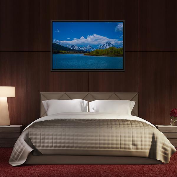 Yellowstone River Wyoming Canvas Wall Art-3 Horizontal-Gallery Wrap-25" x 16"-Tiaracle