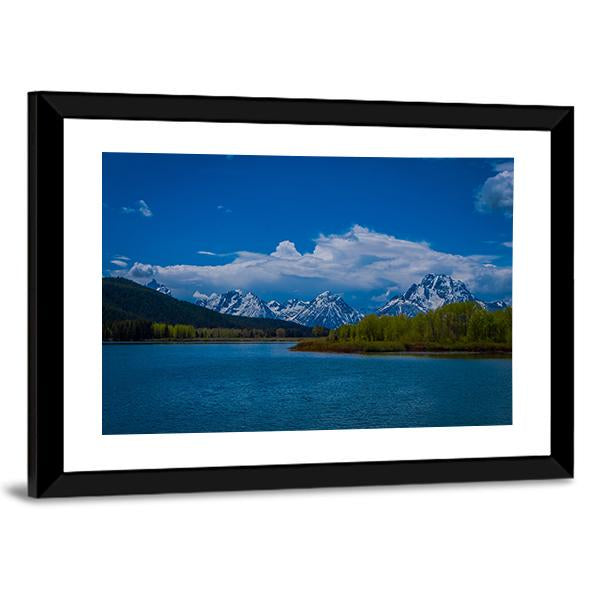 Yellowstone River Wyoming Canvas Wall Art-3 Horizontal-Gallery Wrap-25" x 16"-Tiaracle