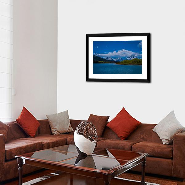Yellowstone River Wyoming Canvas Wall Art-3 Horizontal-Gallery Wrap-25" x 16"-Tiaracle