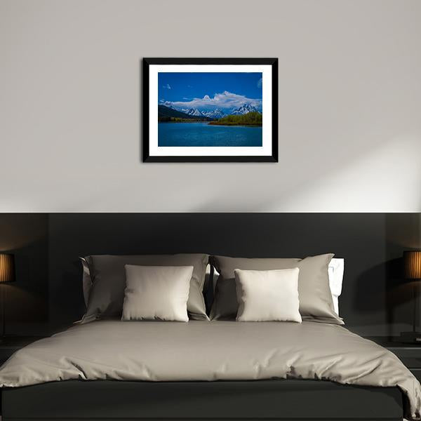 Yellowstone River Wyoming Canvas Wall Art-3 Horizontal-Gallery Wrap-25" x 16"-Tiaracle