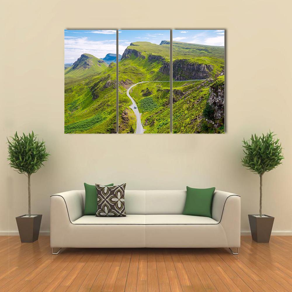 Road In Isle Of Skye Canvas Wall Art-3 Horizontal-Gallery Wrap-37" x 24"-Tiaracle