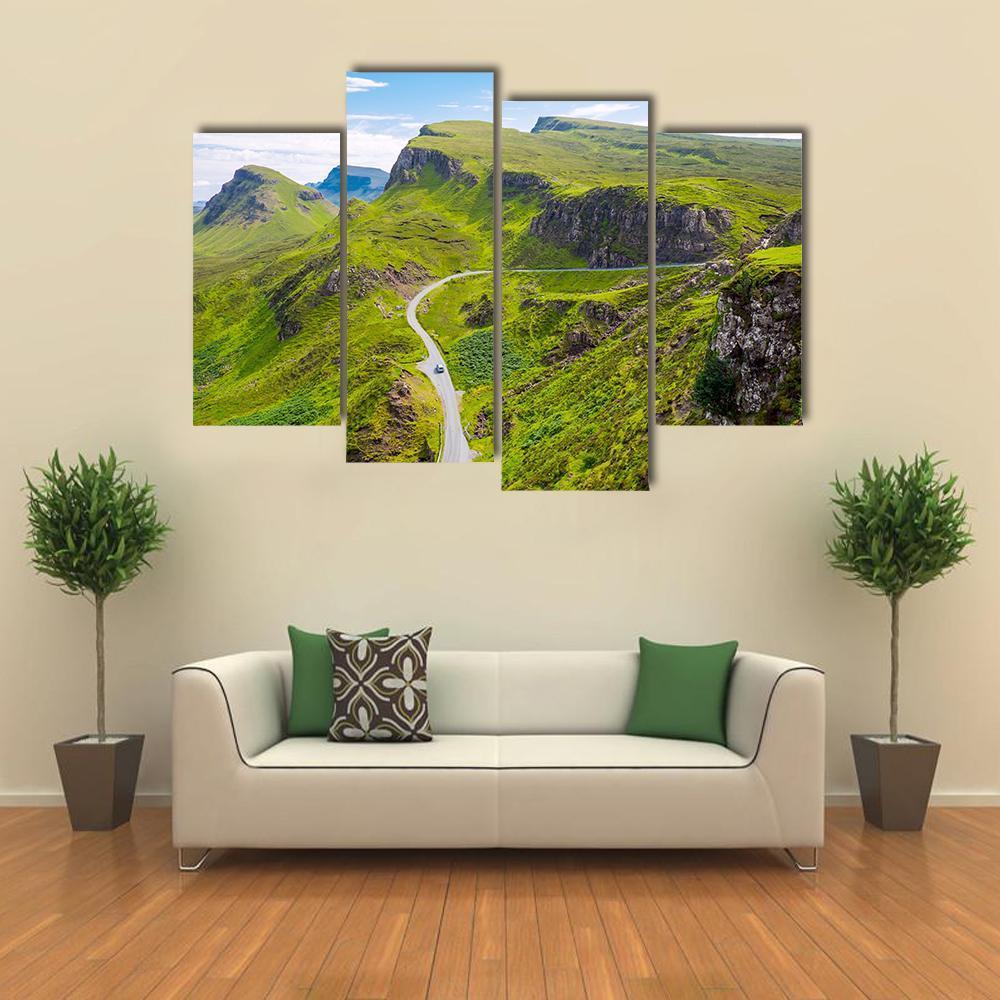 Road In Isle Of Skye Canvas Wall Art-4 Pop-Gallery Wrap-50" x 32"-Tiaracle