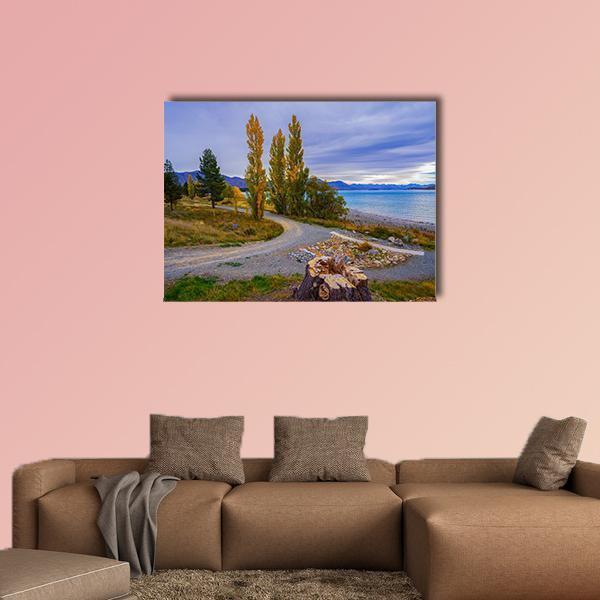 Scenery Of New Zealand Canvas Wall Art-1 Piece-Gallery Wrap-48" x 32"-Tiaracle