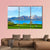 Landscape With Lake Austria Canvas Wall Art-5 Star-Gallery Wrap-62" x 32"-Tiaracle