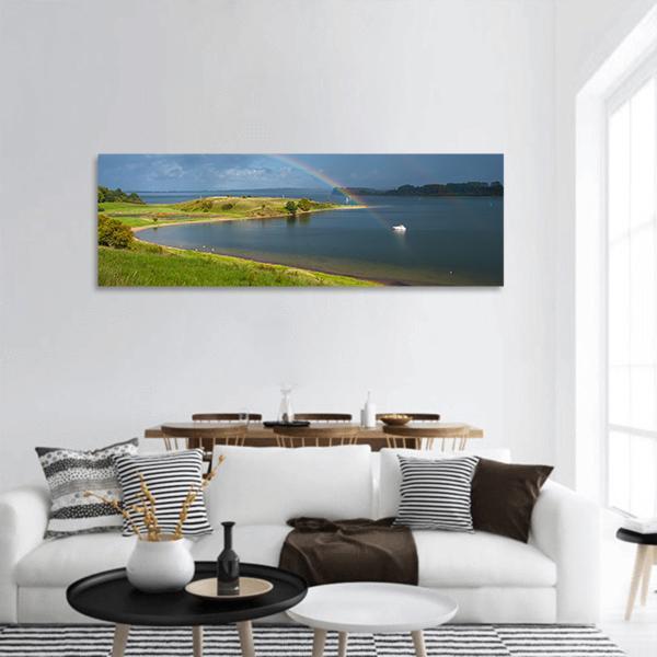 Dummersdorfer Shore Panoramic Canvas Wall Art-3 Piece-25" x 08"-Tiaracle