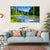 Landscape With Mountains Trees And A River Canvas Wall Art-5 Horizontal-Gallery Wrap-22" x 12"-Tiaracle