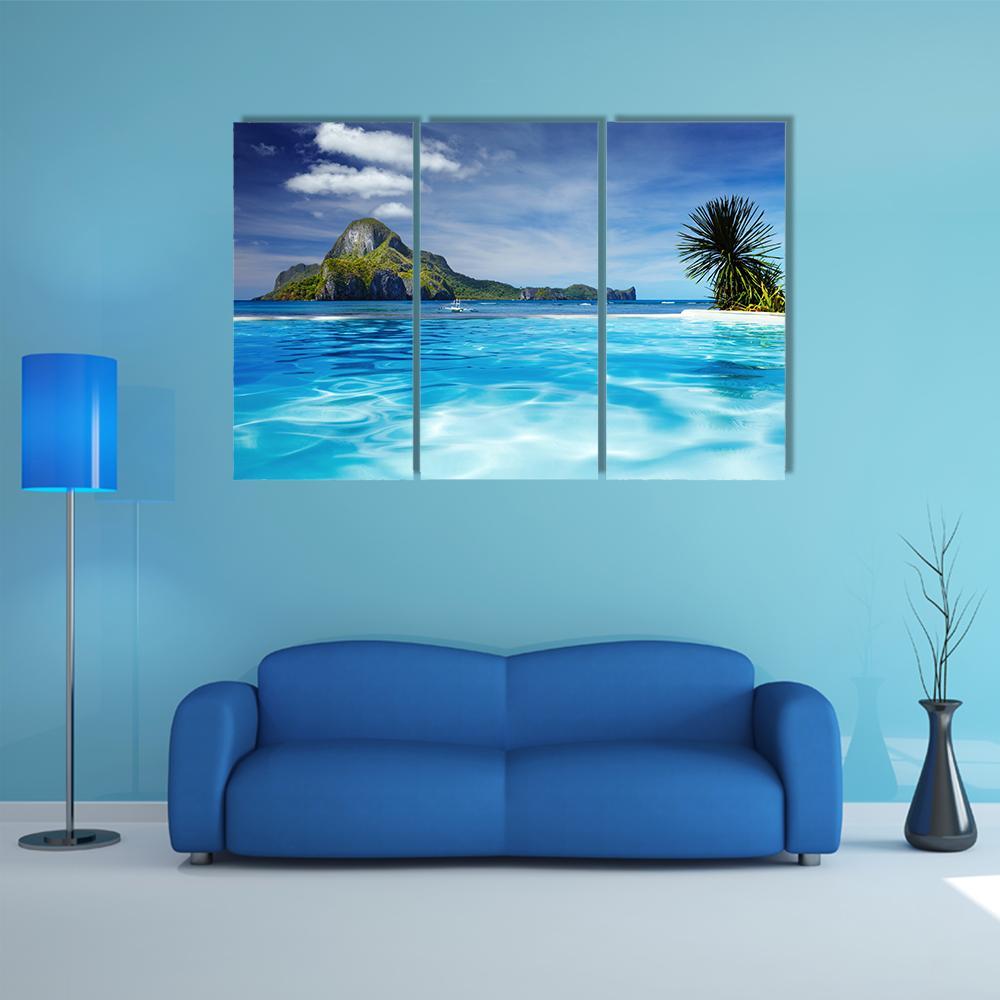 Cadlao Island Philippines Canvas Wall Art-3 Horizontal-Gallery Wrap-37" x 24"-Tiaracle