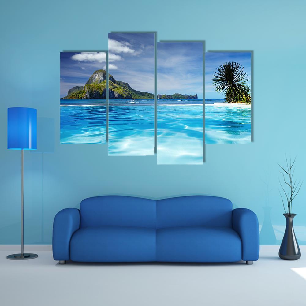 Cadlao Island Philippines Canvas Wall Art-4 Pop-Gallery Wrap-50" x 32"-Tiaracle