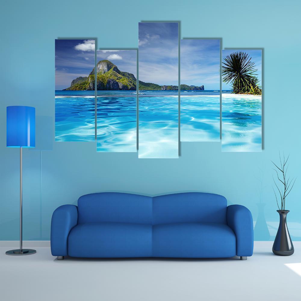 Cadlao Island Philippines Canvas Wall Art-5 Pop-Gallery Wrap-47" x 32"-Tiaracle