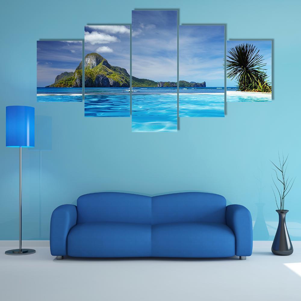 Cadlao Island Philippines Canvas Wall Art-5 Star-Gallery Wrap-62" x 32"-Tiaracle