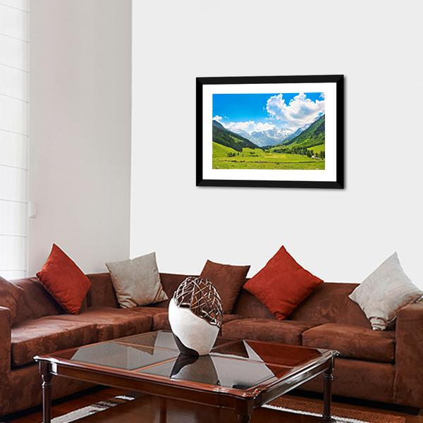 Landscape With The Alps Austria Canvas Wall Art-3 Horizontal-Gallery Wrap-25" x 16"-Tiaracle