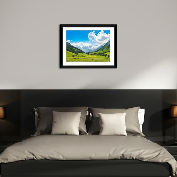 Landscape With The Alps Austria Canvas Wall Art-3 Horizontal-Gallery Wrap-25" x 16"-Tiaracle